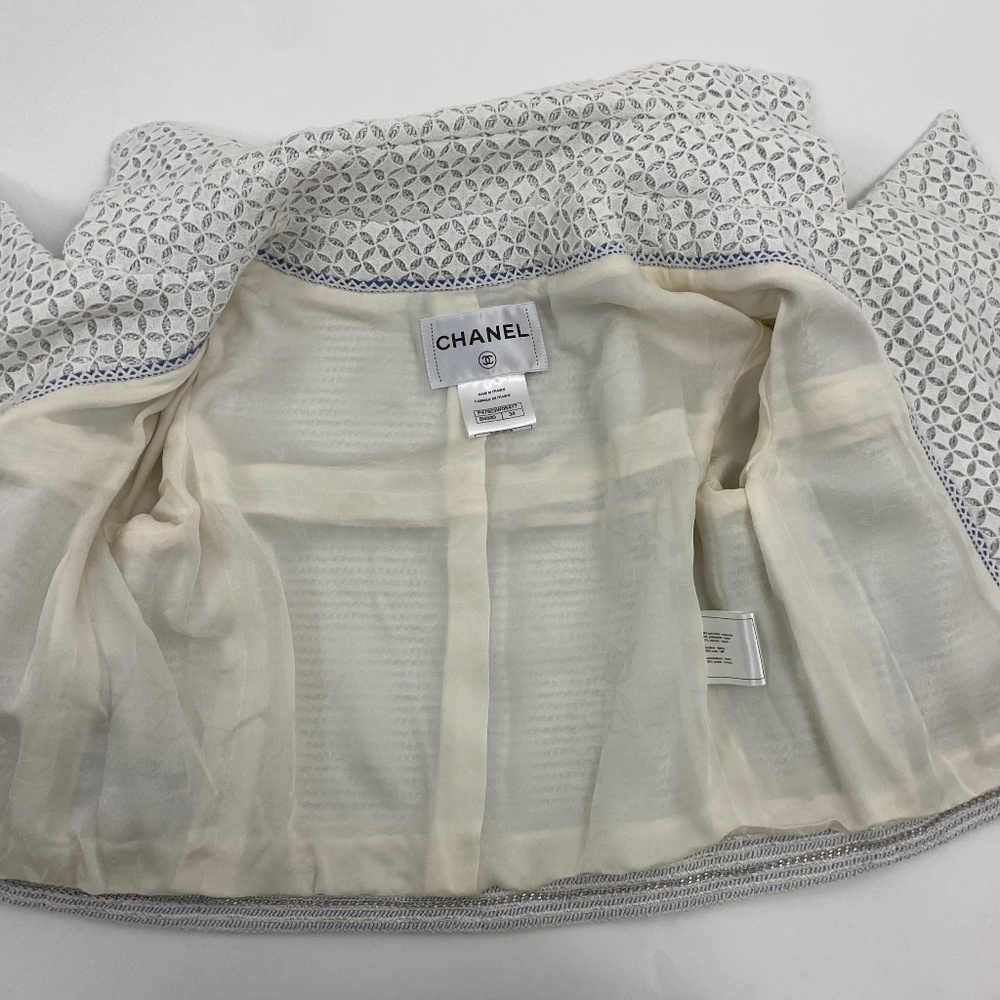 CHANEL Tweed Eyelet Crop Jacket - Picture 5 of 9